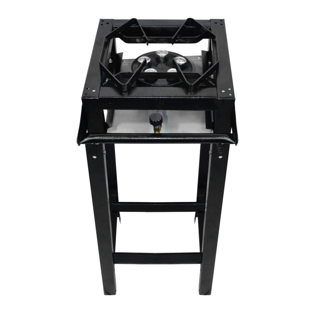 FOGÃO SEMI-INDUSTRIAL PRETO CHEF PLUS JR A.P. 1B C/ PE S MANGUEIRA