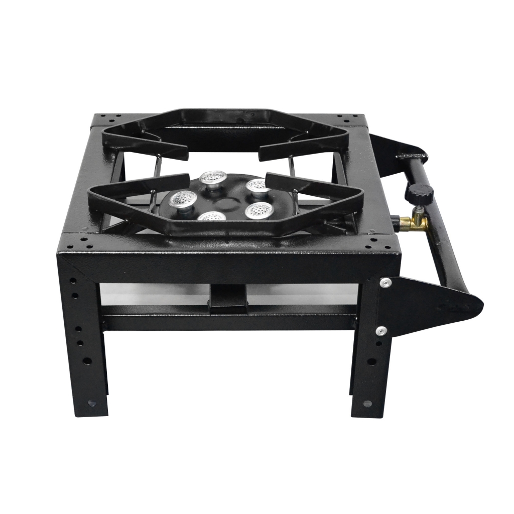 FOGÃO SEMI-INDUSTRIAL PRETO CHEF PLUS JR A.P. 1B BAIXO S/ MANGUEIRA