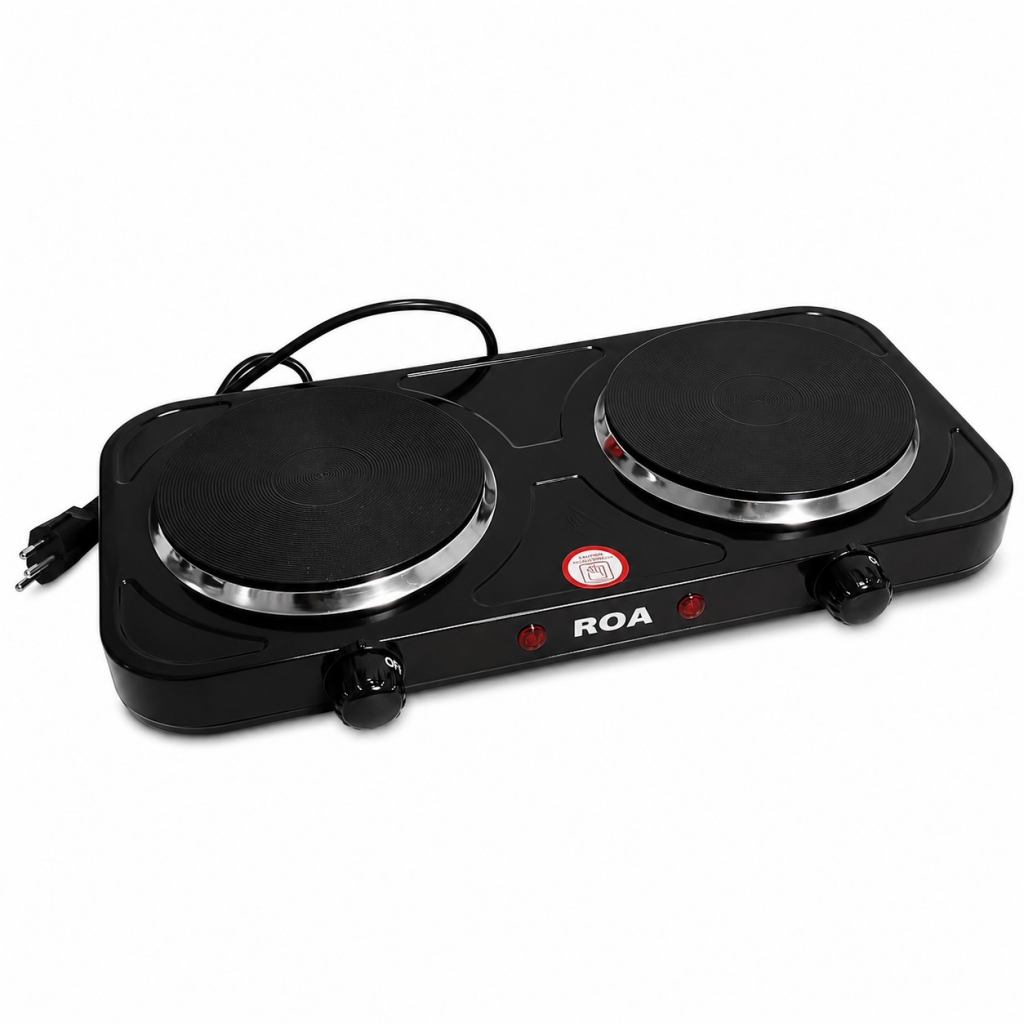 FOGÃO ELÉTRICO ROA PRETO 2 BOCAS  HOT PLATE