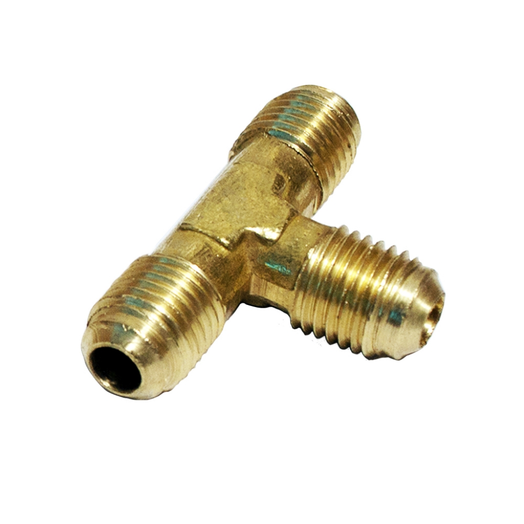 TEE LATÃO 1/4 SAE X 1/4 SAE X 1/4 SAE